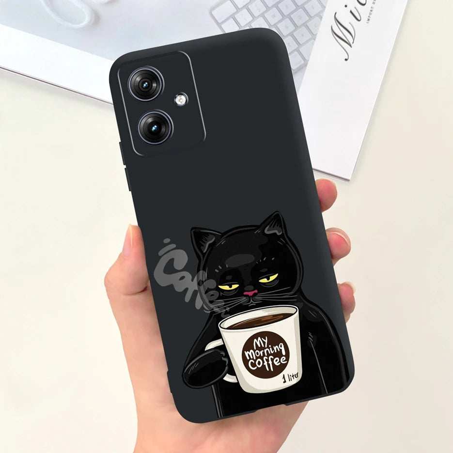 For Motorola Moto G54 Case MotoG84 XT2347 Cute Fashion Cartoon Cover Soft Silicone Phone Case For Moto G84 G 54 84 MotoG54 Shell