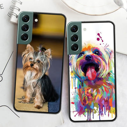 Yorkshire terrier dog Phone Case For Samsung Galaxy A12 A22 A32 A42 A52 A72 A54 A34 A24 A14 A73 A53 A33 A23 A13 5G F52 F62 Cover