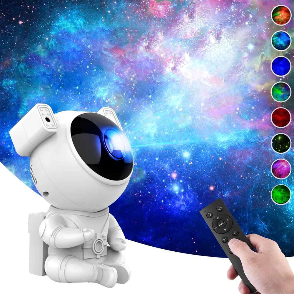 Astronaut Starry Sky Projector Night Light Galaxy LED Projection Lamp Bluetooth Speaker For Kids Bedroom Home Party Decor