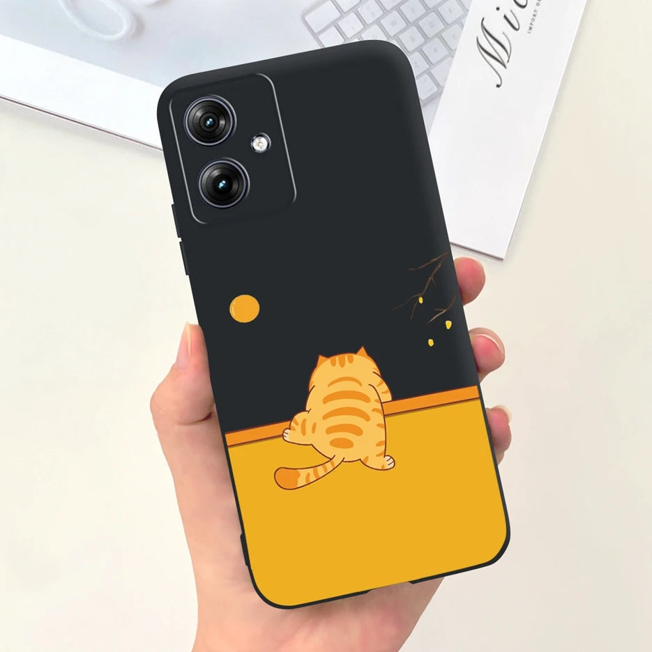 For Motorola Moto G54 Case MotoG84 XT2347 Cute Fashion Cartoon Cover Soft Silicone Phone Case For Moto G84 G 54 84 MotoG54 Shell