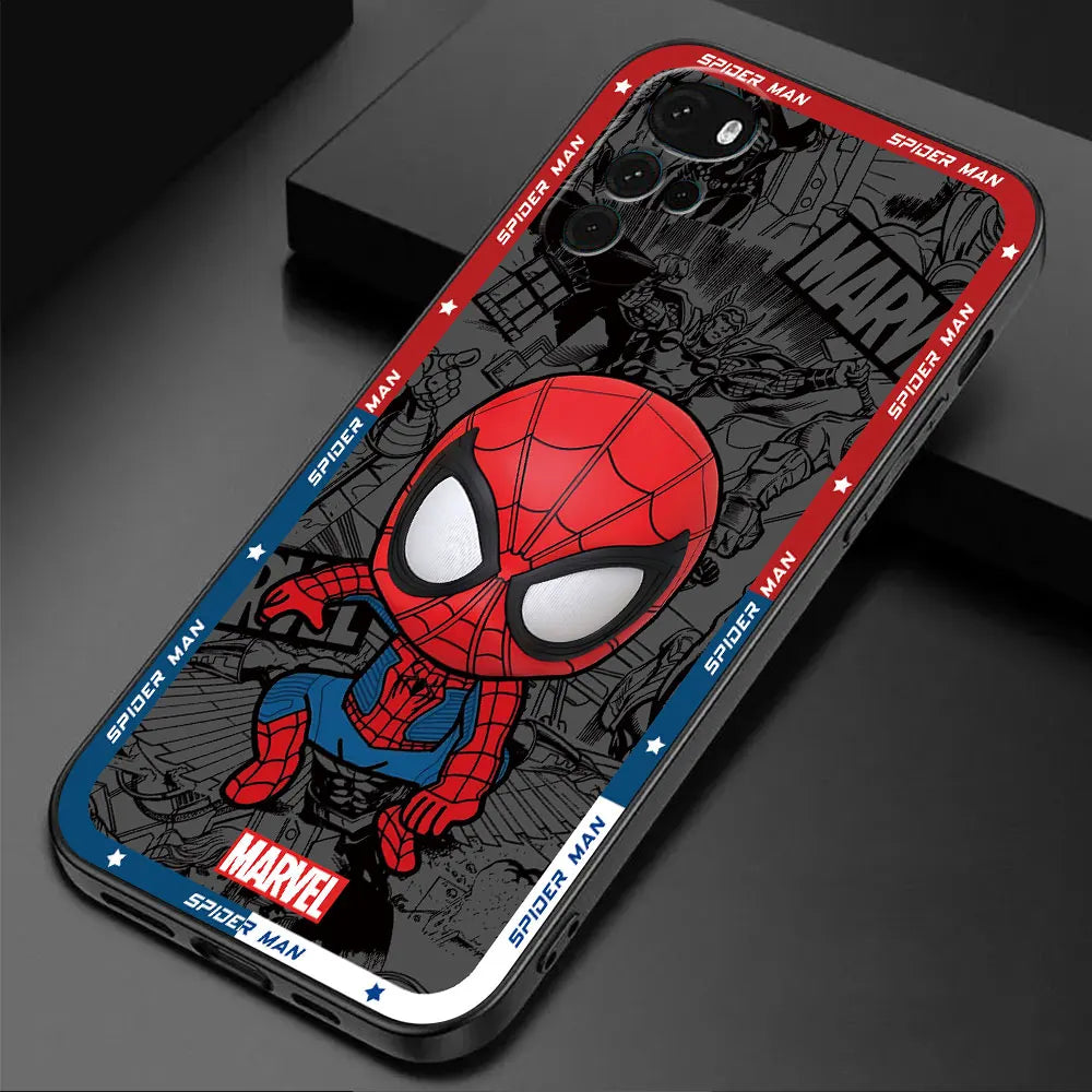 Marvel spiderman Cover Phone Case for Motorola Moto G51 G50 G30 G31 G53 G32 G22 Edge 20 Lite G52 Edge 40 30 Neo G71 5G G72 G60s