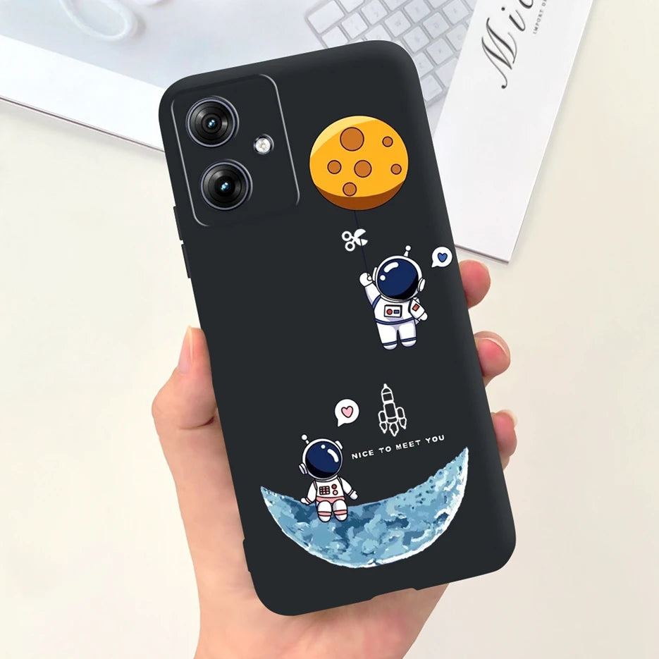 For Motorola Moto G54 Case MotoG84 XT2347 Cute Fashion Cartoon Cover Soft Silicone Phone Case For Moto G84 G 54 84 MotoG54 Shell