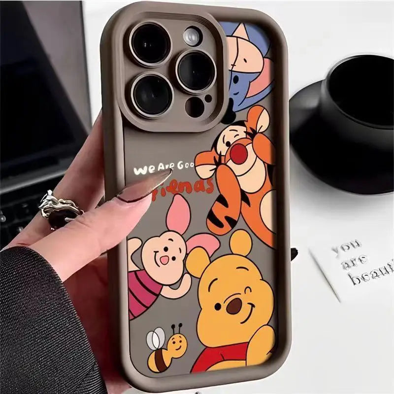 Cartoon Winnie Bear Painting Phone Case For Motorola Moto G54 G14 G9 Play G22 G30 G20 G10 E22 E22i Cover