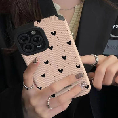 Cute Love Heart Couples Camera Protection Case For iPhone 11 12 13 14 Pro Max 15 Pro Max X XR XS Max 7 8Plus Soft TPU Back Cover