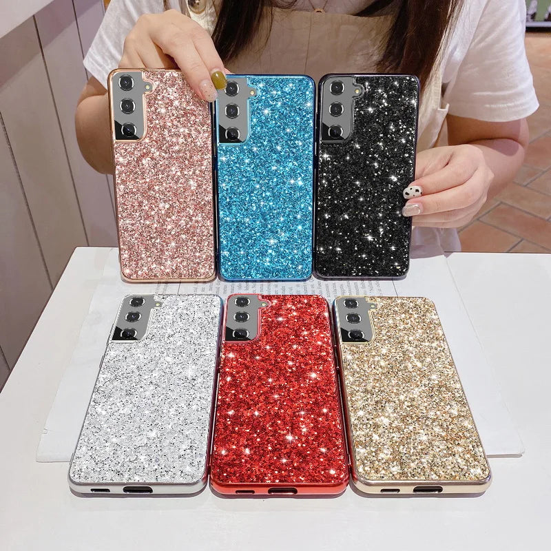 Luxury Glitter Diamond Case For Samsung A54 A52 A53 S23 S22 Ultra S21 FE S20 Plus S23 S22 A73 A33 A13 A52S A14 5G A71 Phone Case