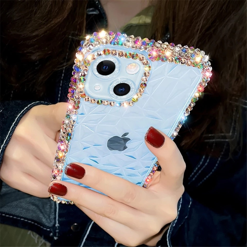 Glitter Diamond Transparent iPhone Case