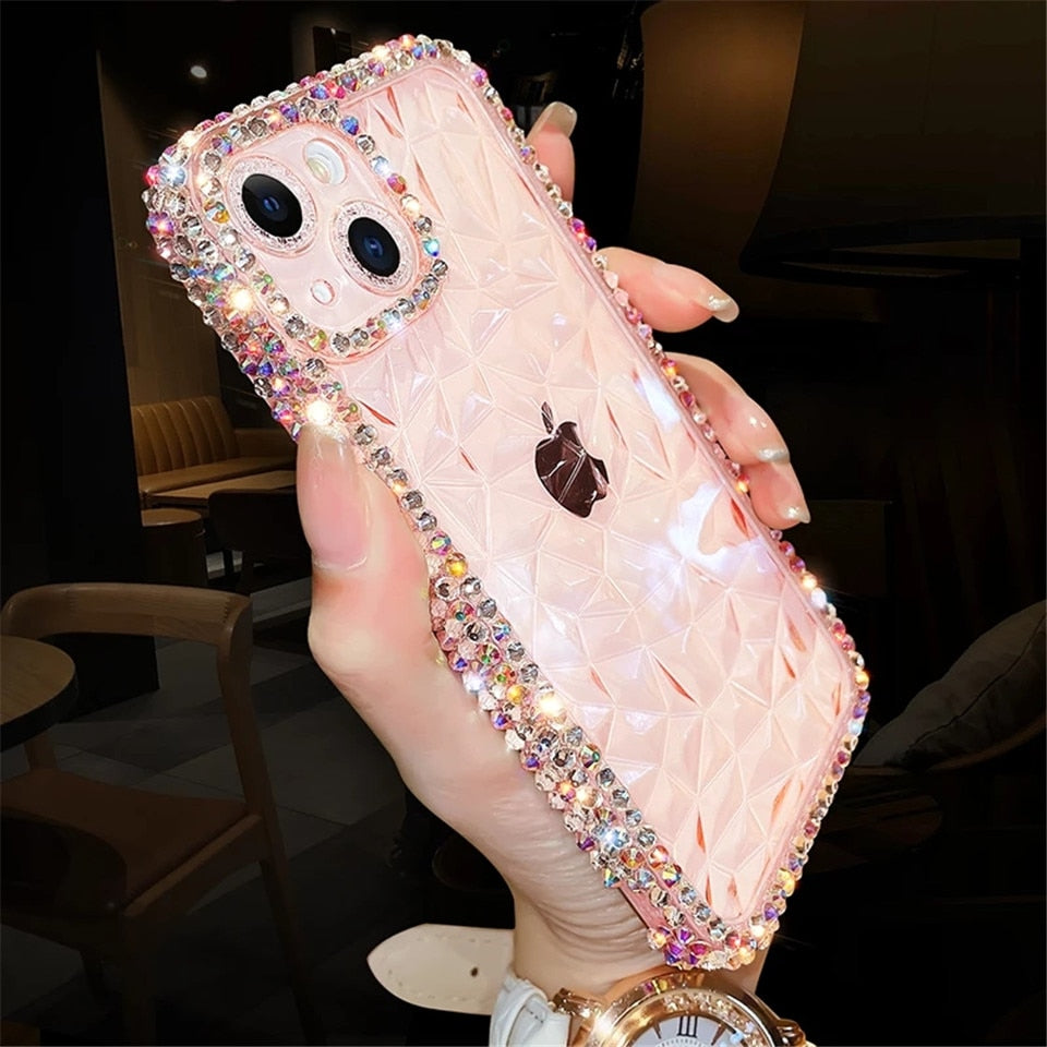 Glitter Diamond Transparent iPhone Case