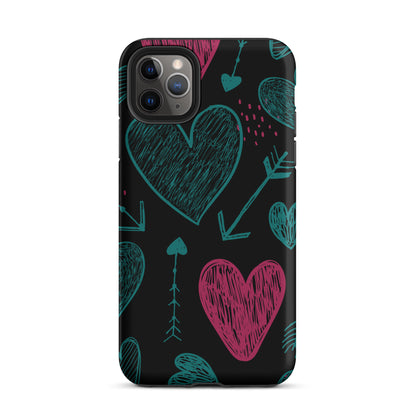 Black Heart and Arrow iPhone® Case