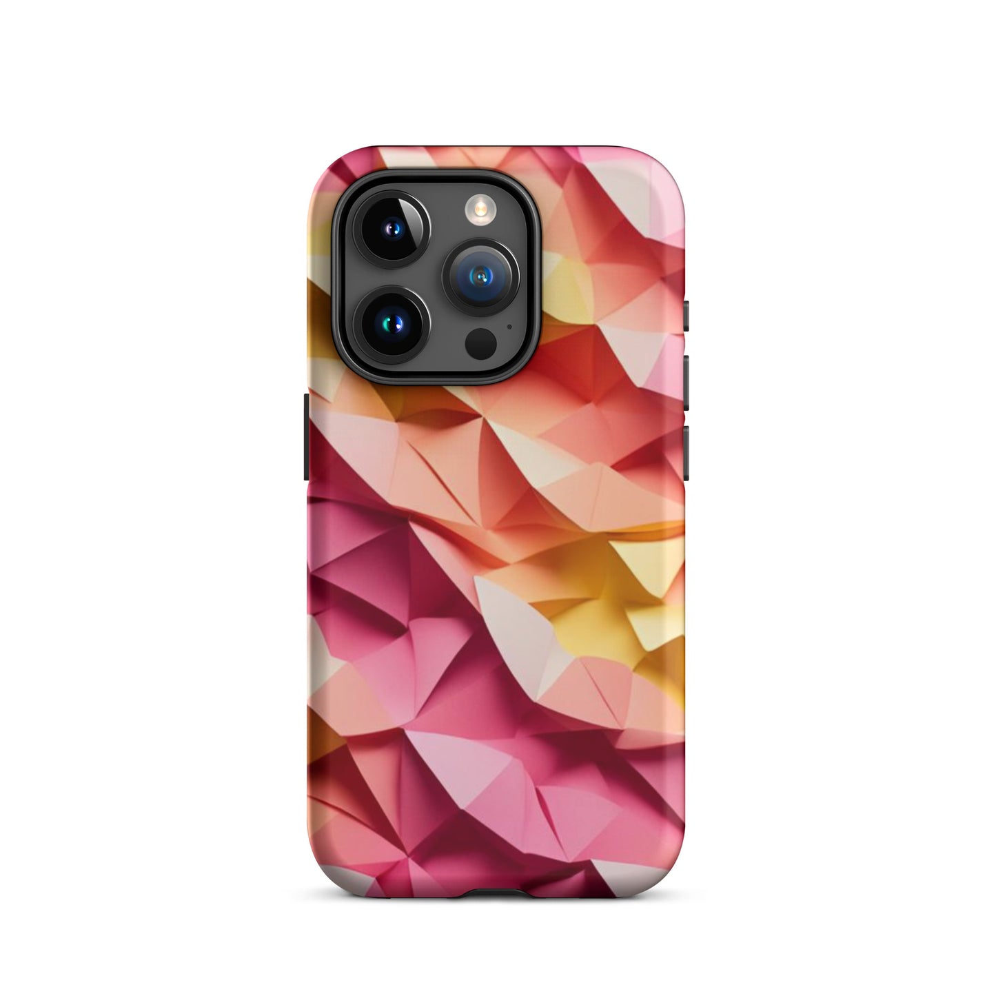 Origami Pink and Yellow Ombre iPhone® Case