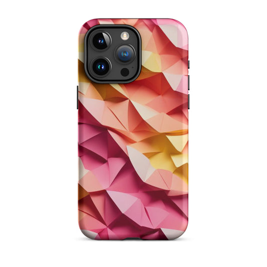 Origami Pink and Yellow Ombre iPhone® Case