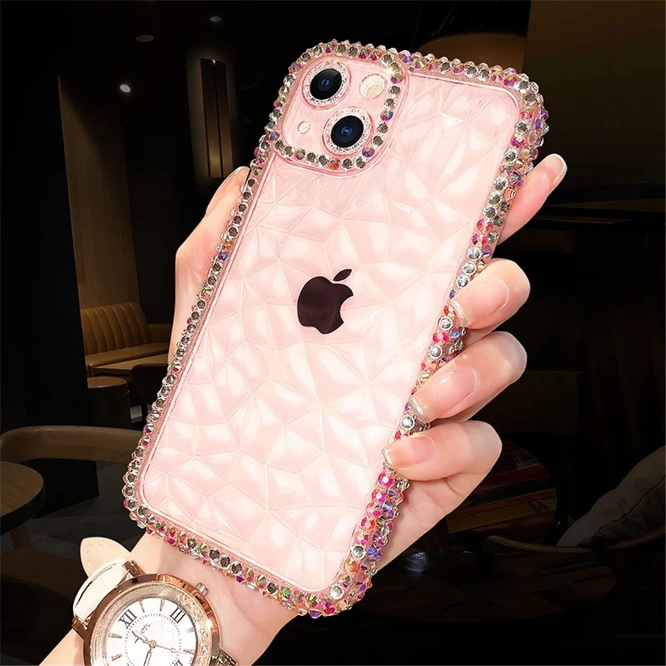 Glitter Diamond Transparent iPhone Case