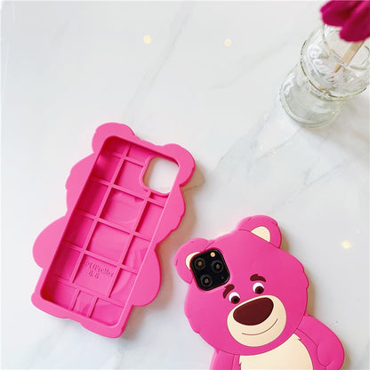 Strawberry Bear Soft Silicone Case