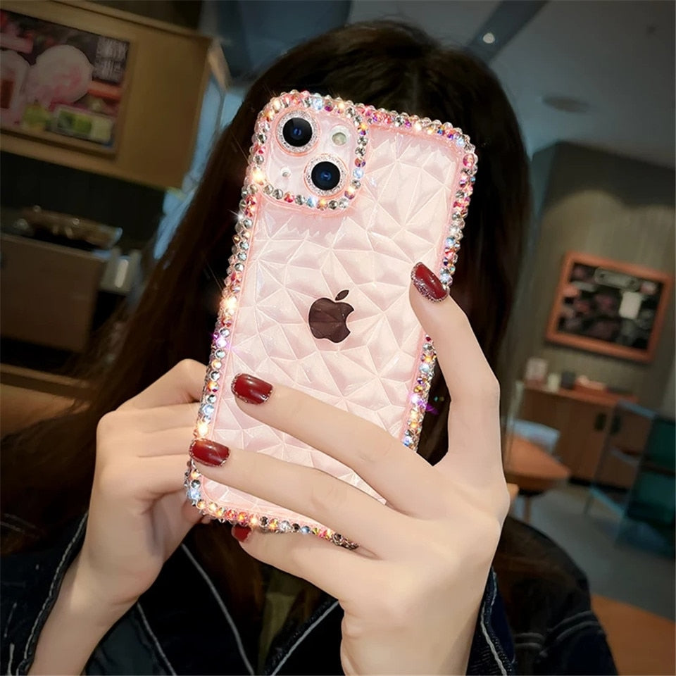 Glitter Diamond Transparent iPhone Case